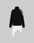 WARDEN EDGE High-Neck Sweater with Embroidered Logo - PINKPARKS