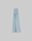 Hydrae Knotted Strap Tank Top & Foldover Wide-Leg Pants Set