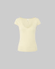 IAMXIAA Soft Fit V-Neck Cap Sleeve Tee