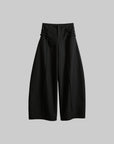 DOINDULGE Wide Leg Trousers with Braided Detail