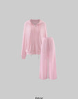 Rase Le Sol Lightweight Hoodie & Wide-Leg Pants Set