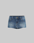 IAMXIAA Cropped Denim Jacket and Mini Skirt Set