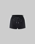 WARDEN EDGE Contoured Zip-Up Hoodie & Contrast Panel Shorts Set