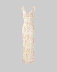 DreamyNerd Bloom Mesh Maxi Dress with Bow Back - PINKPARKS