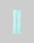 IAMXIAA Mint Script Logo Low-Rise Flared Pants