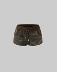 Rase le sol Camouflage Terry Shorts - PINKPARKS