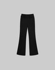 Hydrae Low-Rise Statement Buckle Belt Flared Pants