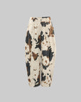 WARDEN EDGE Wide-Leg Bleach Denim Pants with Pleat Details