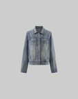 Rase le sol Veste en jean délavée & Ensemble pantalon large