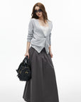 IAMXIAA Cardigan Classique Ajusté à Col V