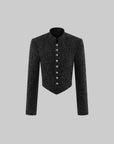 WARDEN EDGE Structured Tweed Cropped Jacket