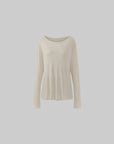 Rase le sol Fluid Knit Long Sleeve Top - PINKPARKS