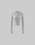 ROVENTE Soft Knit Cardigan, Camisole & Long Scarf Three-Piece Set