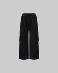 ROVENTE Multi-Pocket Wide Leg Trousers - PINKPARKS