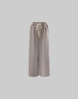 0122stepll Stripe Halter Top & Wide Leg Pants Set