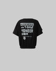 WARDEN EDGE Slashed Shoulder Graphic T-Shirt - PINKPARKS