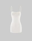 Rase le sol Lace-Trim Sculpted Mini Slip Dress