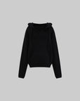 WARDEN EDGE Oversized Hooded Knit Sweater - PINKPARKS