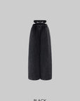 ROVENTE Contrast Lace Low-Rise Wide-Leg Sweat Pants