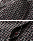 DOINDULGE Checked Rose Detail Loose Shirt