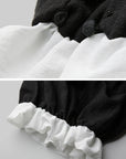 DOINDULGE Low-Rise Pleated Wide-Leg Balloon Pants