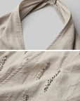 DOINDULGE Halter Neck Draped Tank Top