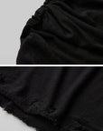 DOINDULGE Hooded Draped Sleeveless Knit Top