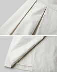 DOINDULGE High Waist Pleated Wrap Maxi Skirt