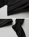 DOINDULGE Victorian High-Neck Puff-Sleeve Blouse