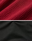 DOINDULGE Asymmetric Textured Panel Maxi Skirt with Fringe Detail