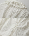 DOINDULGE Ruffled Structured Gothic Shirt