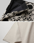 DOINDULGE Crochet Panel Fringe Skirt