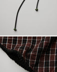 DOINDULGE Textured Check Maxi Skirt