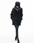 IAMXIAA Structured Waist-Belted Tailored Longline Blazer Coat