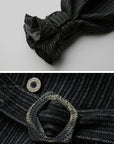 DOINDULGE Deconstructed Herringbone Wool Long Coat