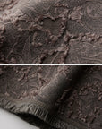 DOINDULGE Textured Jacquard Fringe Cloak