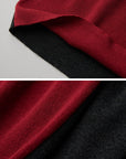 DOINDULGE Contrast Panel Knit Top