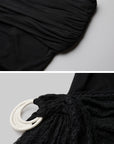 DOINDULGE Off-Shoulder Ruched Maxi Dress