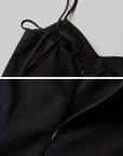 DOINDULGE Spaghetti Strap Panel Maxi Dress