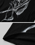 DOINDULGE High Stretch Ribbed Graphic T-Shirt