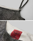 DOINDULGE Spider Web Mesh Cami Top