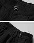 DOINDULGE Low-Rise Pleated Wide-Leg Balloon Pants