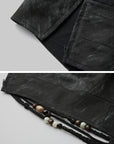 DOINDULGE Distressed Strapless Panel Top