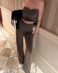 0122stepll Sculpt Cut Strapless Set