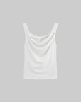 DreamyNerd Draped Neck Jersey Tank Top - PINKPARKS