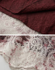DOINDULGE Deconstructed Lace Panel Maxi Skirt
