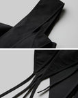 DOINDULGE One-Shoulder Asymmetric Sculptural Corset Top
