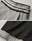 DOINDULGE Pleated Wide-Leg Trousers
