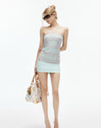 IAMXIAA Slogan Print Strapless Tube Top
