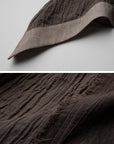 DOINDULGE Raw Edge Button-Front Draped T-Shirt
